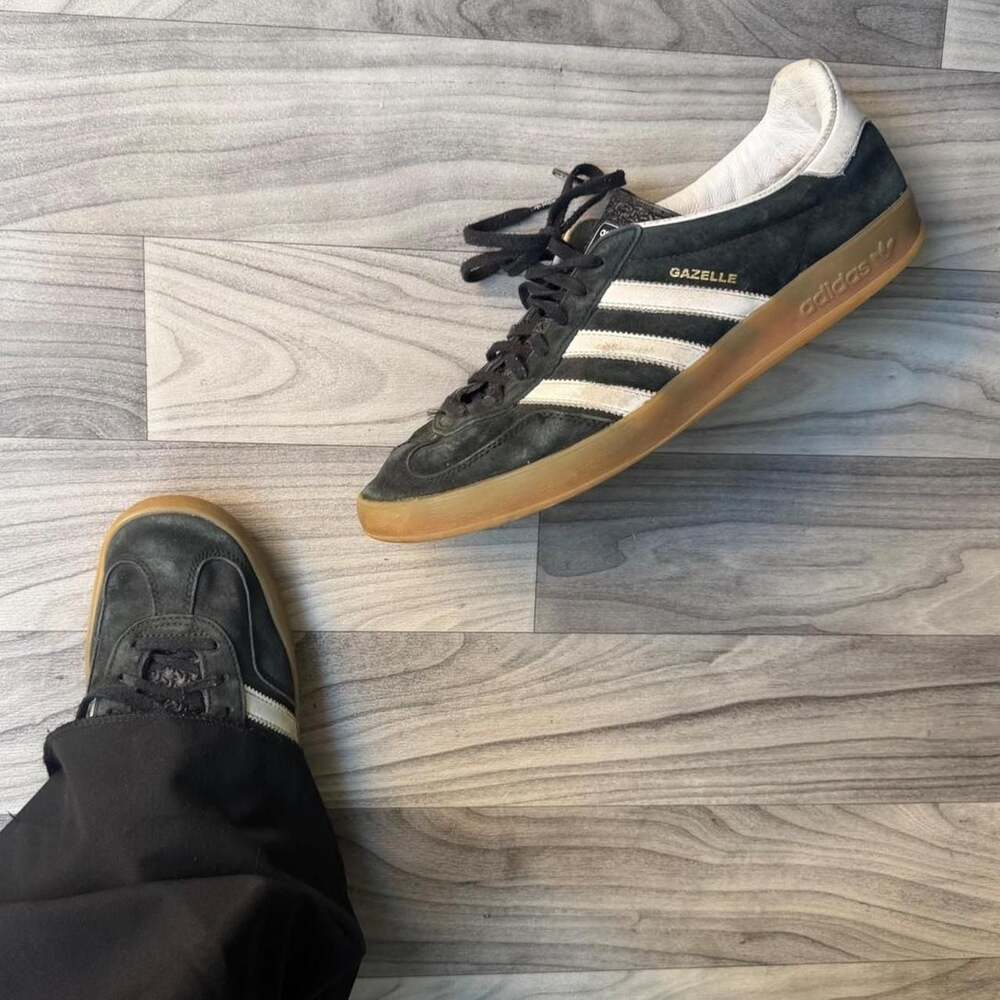 Adidas Gazelle Black White Gum Sneakers
